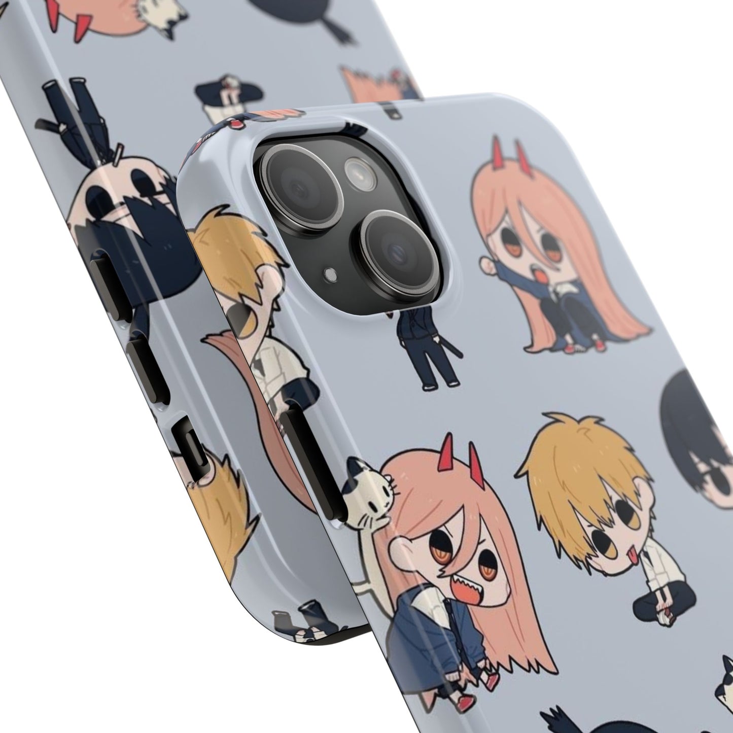 Anime Manga-Inspired Power and Denji iPhone Case for iPhone 16 and Samsung – Chainsaw Man Design