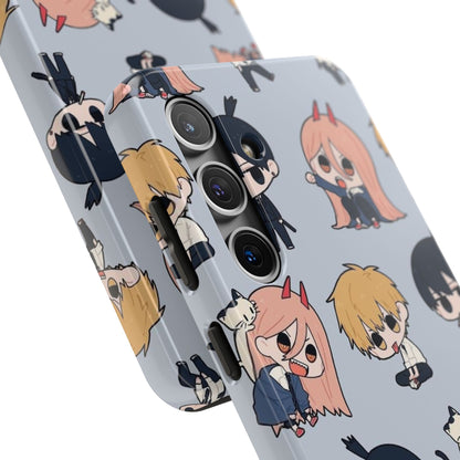 Anime Manga-Inspired Power and Denji iPhone Case for iPhone 16 and Samsung – Chainsaw Man Design