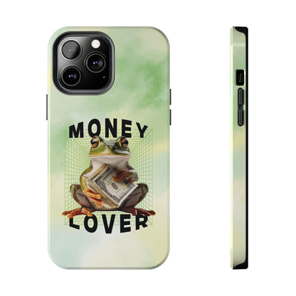 MONEY LOVER Frog Phone Case Funny Phone Case Cover for all iPhone Case - Samsung S23 S24 S23 S22