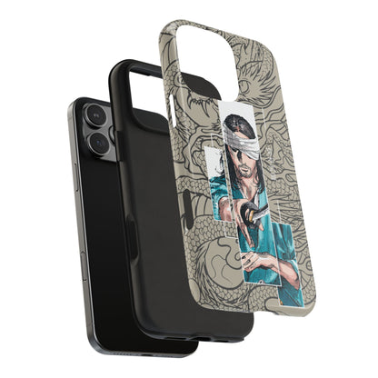 Samurai Anime Manga-Inspired iPhone Case – Musashi Design for iPhone 16-7 & Samsung