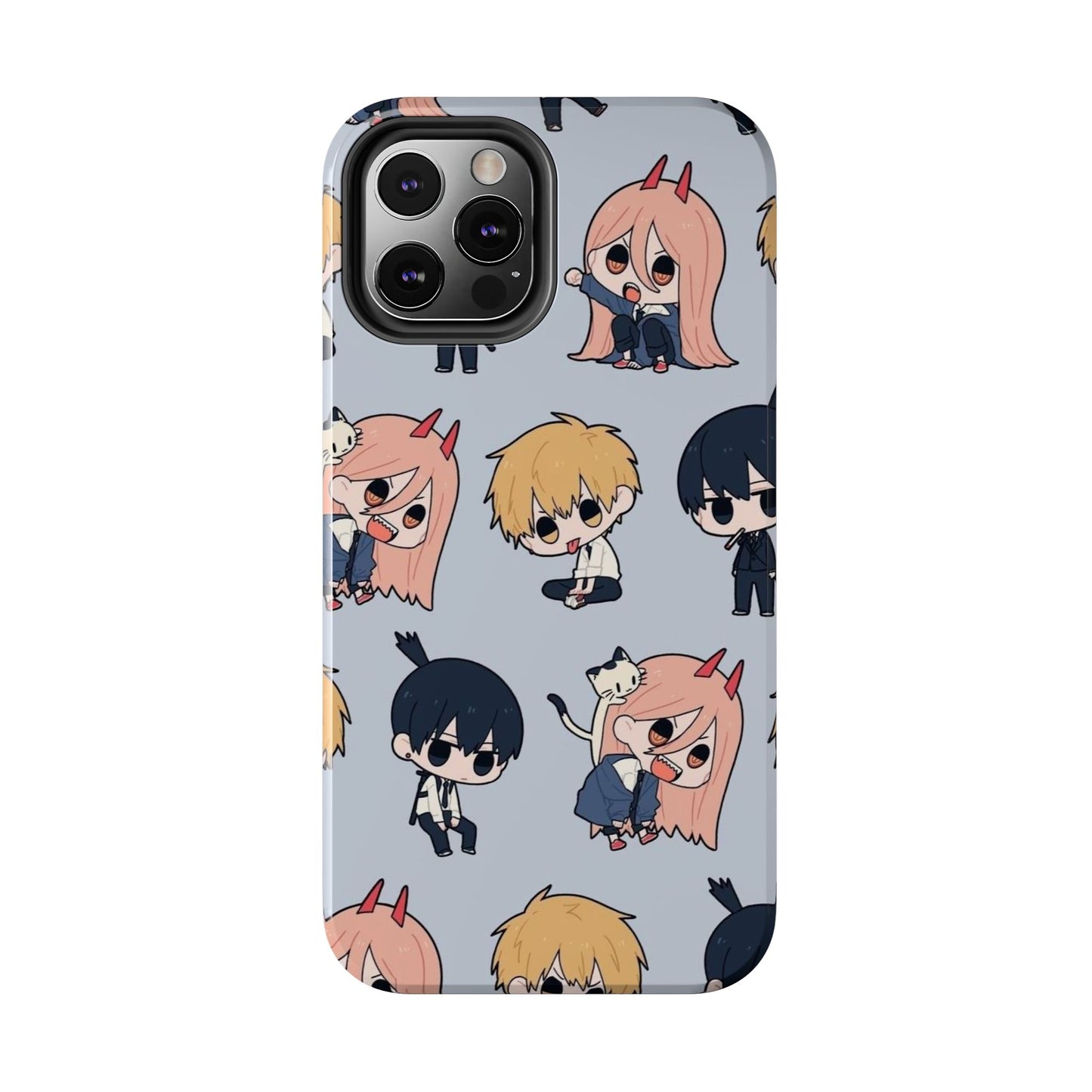 Anime Manga-Inspired Power and Denji iPhone Case for iPhone 16 and Samsung – Chainsaw Man Design