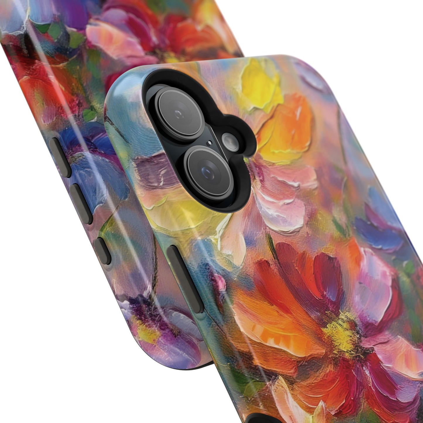 Flower Pattern Phone Case | 70s Retro | Cover for iPhone 16 15 14 13 12 SE Max Pro - Samsung Galaxy S Series - Flower Drawing