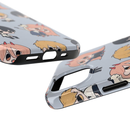 Anime Manga-Inspired Power and Denji iPhone Case for iPhone 16 and Samsung – Chainsaw Man Design