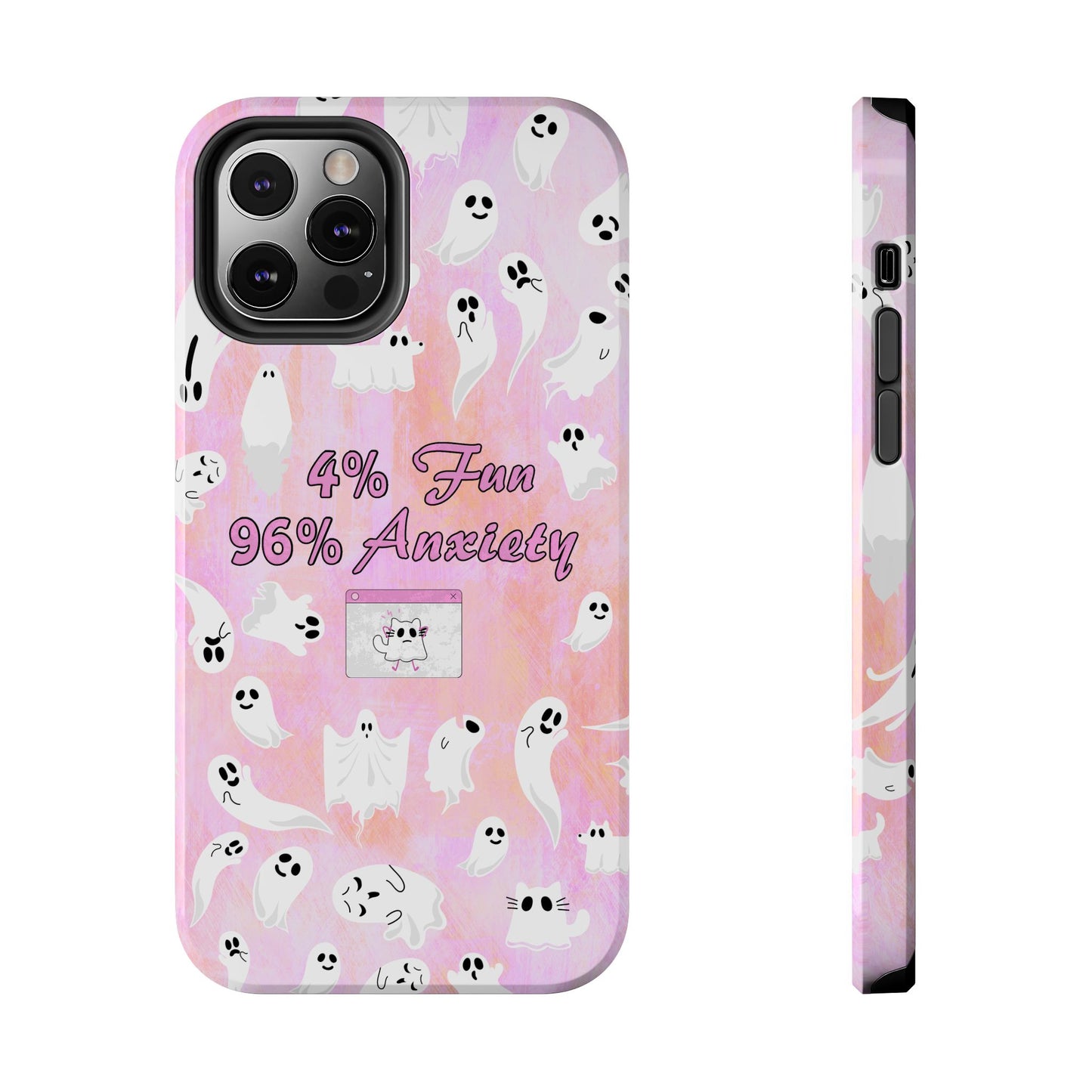 96 Anxiety Phone Case | Spooky Ghosts Halloween Case for iPhone 16 and More - Samsung