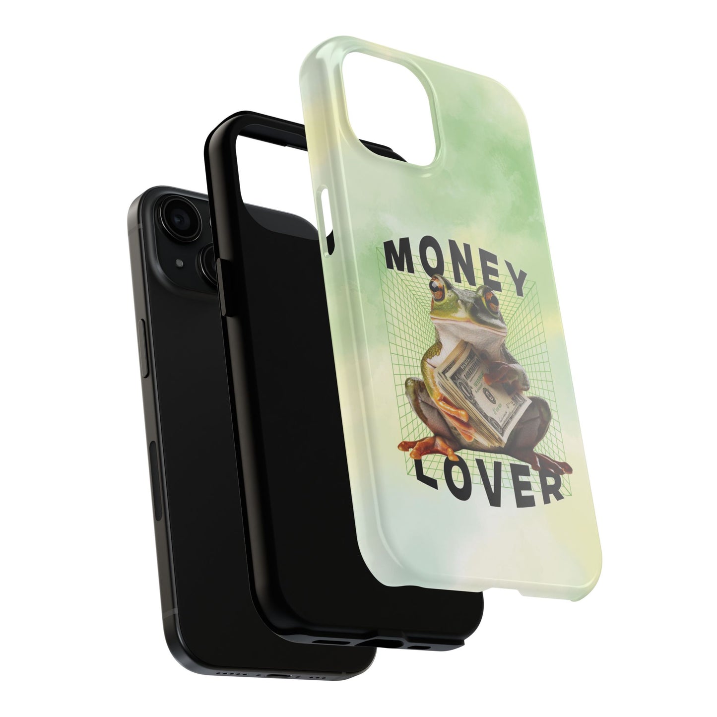 MONEY LOVER Frog Phone Case Funny Phone Case Cover for all iPhone Case - Samsung S23 S24 S23 S22