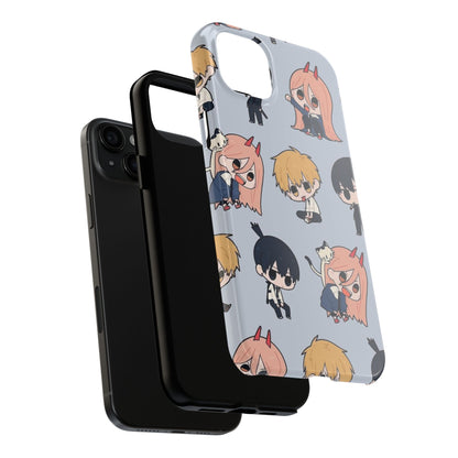 Anime Manga-Inspired Power and Denji iPhone Case for iPhone 16 and Samsung – Chainsaw Man Design