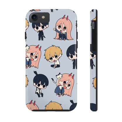 Anime Manga-Inspired Power and Denji iPhone Case for iPhone 16 and Samsung – Chainsaw Man Design