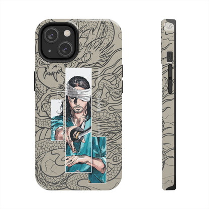 Samurai Anime Manga-Inspired iPhone Case – Musashi Design for iPhone 16-7 & Samsung