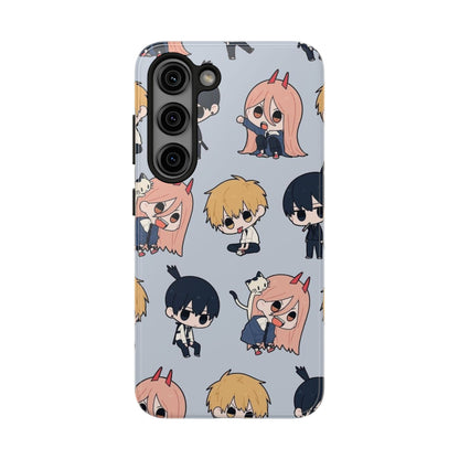 Anime Manga-Inspired Power and Denji iPhone Case for iPhone 16 and Samsung – Chainsaw Man Design