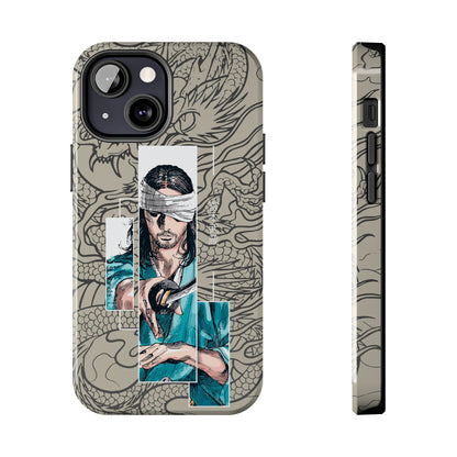 Samurai Anime Manga-Inspired iPhone Case – Musashi Design for iPhone 16-7 & Samsung