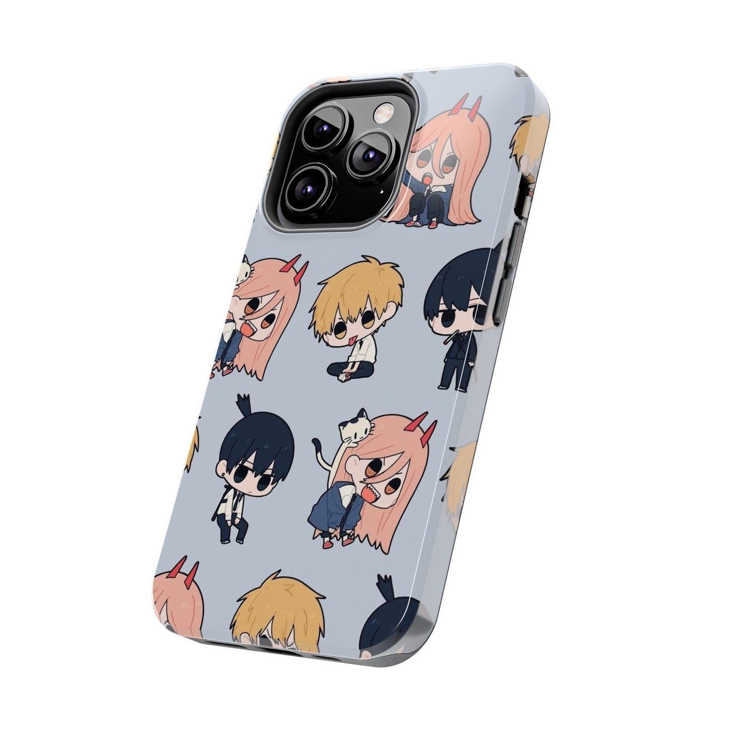 Anime Manga-Inspired Power and Denji iPhone Case for iPhone 16 and Samsung – Chainsaw Man Design