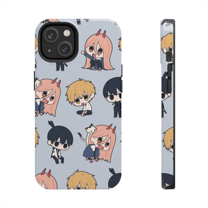 Anime Manga-Inspired Power and Denji iPhone Case for iPhone 16 and Samsung – Chainsaw Man Design