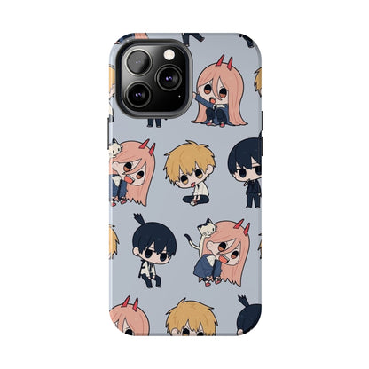 Anime Manga-Inspired Power and Denji iPhone Case for iPhone 16 and Samsung – Chainsaw Man Design