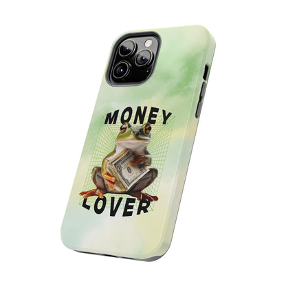 MONEY LOVER Frog Phone Case Funny Phone Case Cover for all iPhone Case - Samsung S23 S24 S23 S22