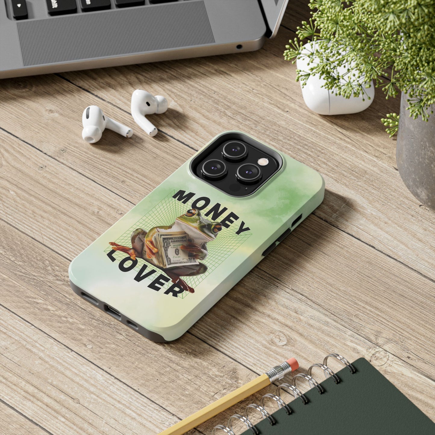 MONEY LOVER Frog Phone Case Funny Phone Case Cover for all iPhone Case - Samsung S23 S24 S23 S22