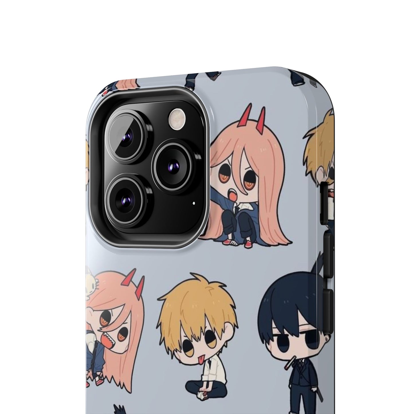 Anime Manga-Inspired Power and Denji iPhone Case for iPhone 16 and Samsung – Chainsaw Man Design