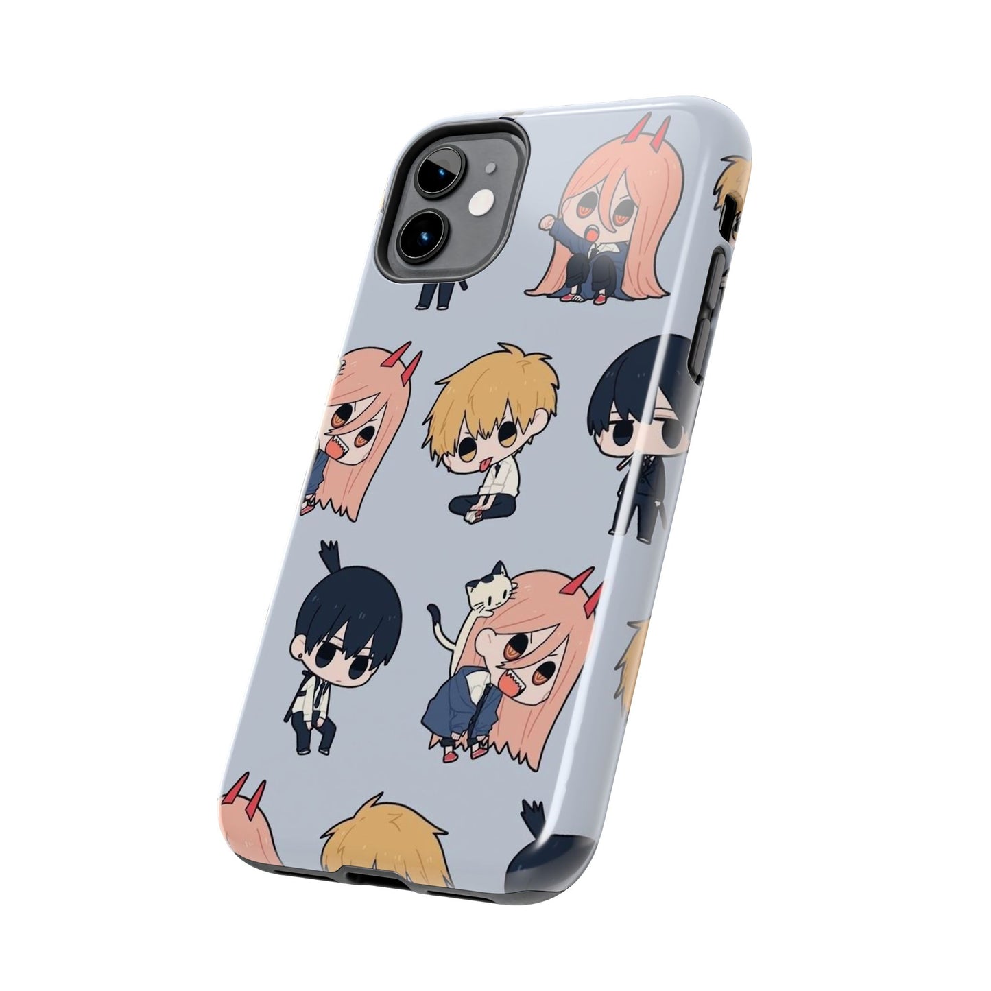 Anime Manga-Inspired Power and Denji iPhone Case for iPhone 16 and Samsung – Chainsaw Man Design