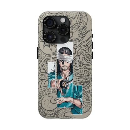 Samurai Anime Manga-Inspired iPhone Case – Musashi Design for iPhone 16-7 & Samsung