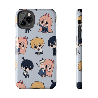 Anime Manga-Inspired Power and Denji iPhone Case for iPhone 16 and Samsung – Chainsaw Man Design