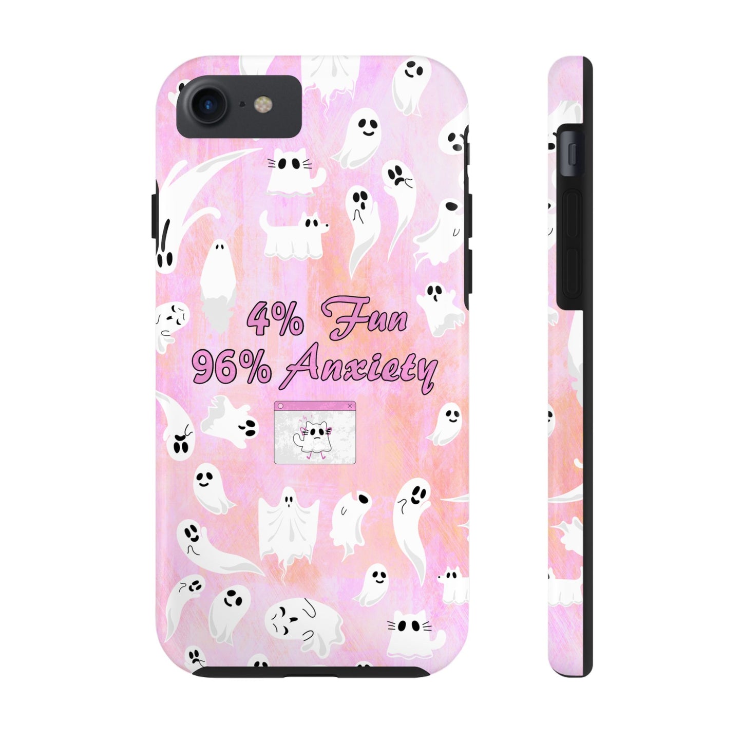 96 Anxiety Phone Case | Spooky Ghosts Halloween Case for iPhone 16 and More - Samsung