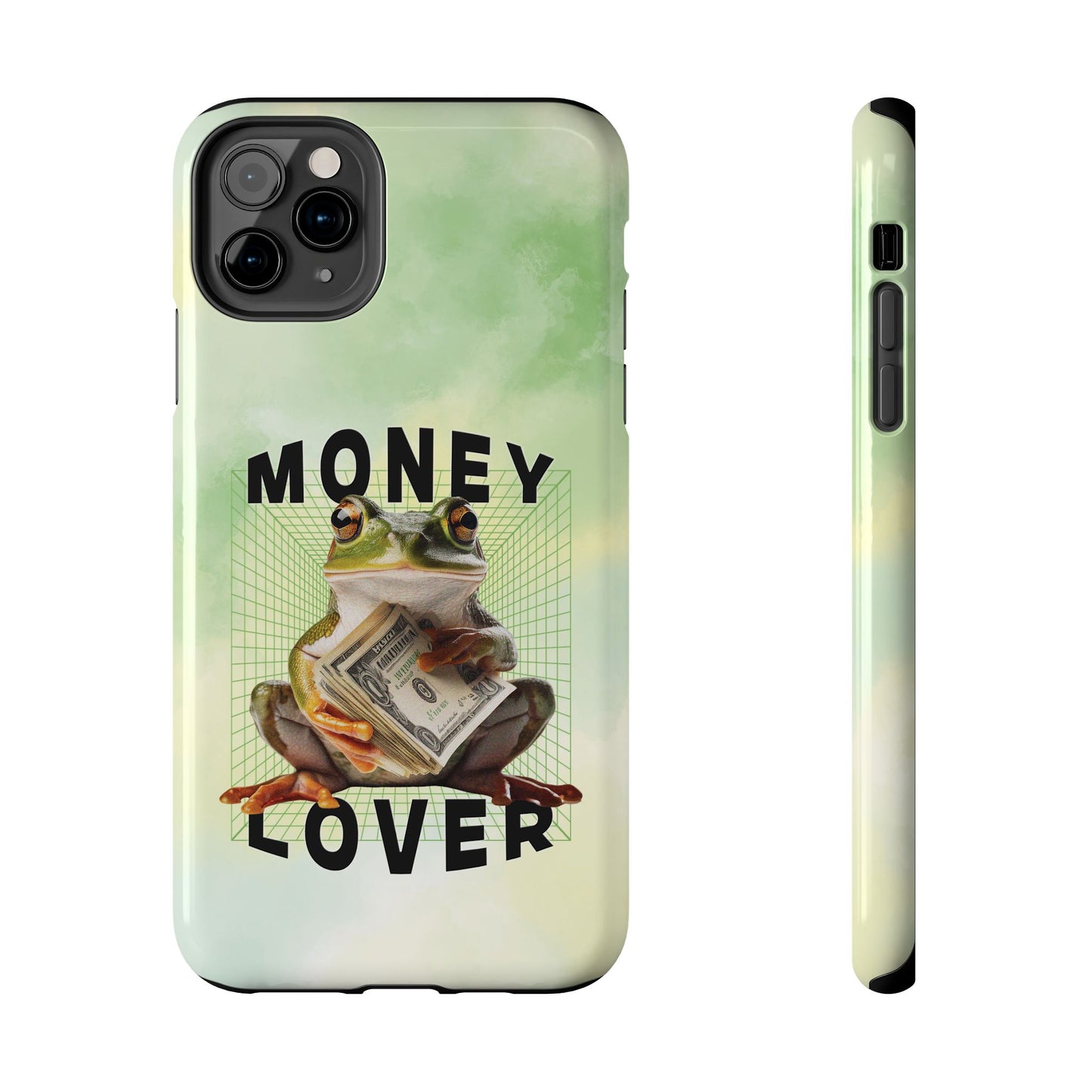 MONEY LOVER Frog Phone Case Funny Phone Case Cover for all iPhone Case - Samsung S23 S24 S23 S22