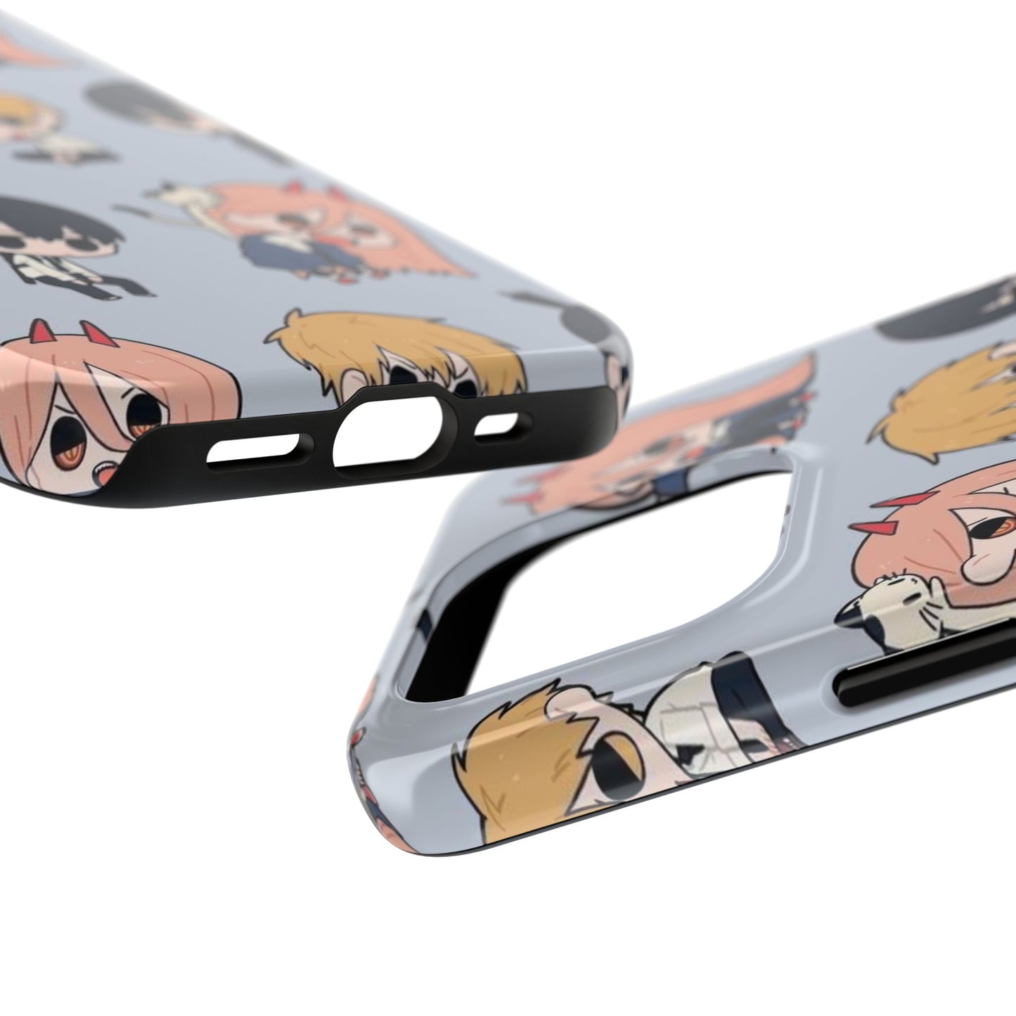 Anime Manga-Inspired Power and Denji iPhone Case for iPhone 16 and Samsung – Chainsaw Man Design