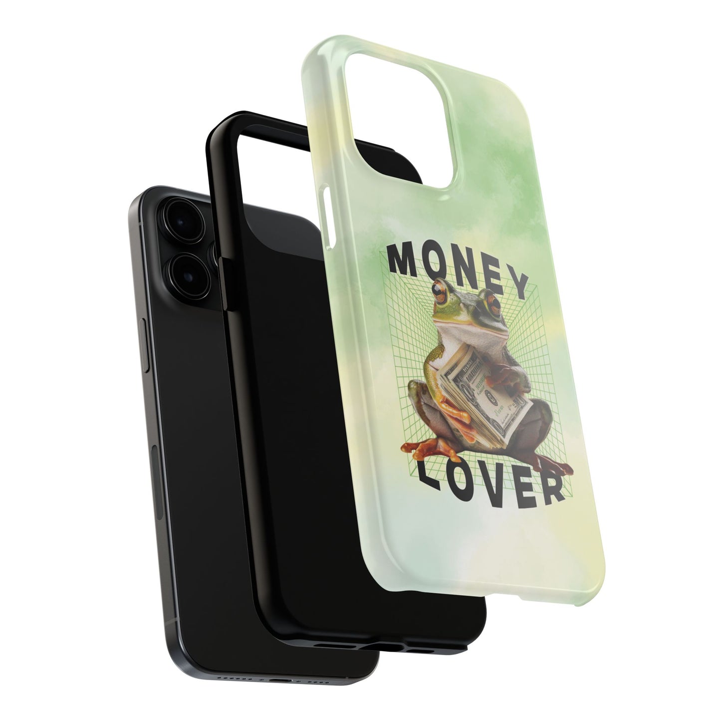 MONEY LOVER Frog Phone Case Funny Phone Case Cover for all iPhone Case - Samsung S23 S24 S23 S22