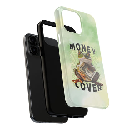 MONEY LOVER Frog Phone Case Funny Phone Case Cover for all iPhone Case - Samsung S23 S24 S23 S22