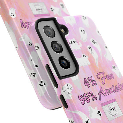 96 Anxiety Phone Case | Spooky Ghosts Halloween Case for iPhone 16 and More - Samsung