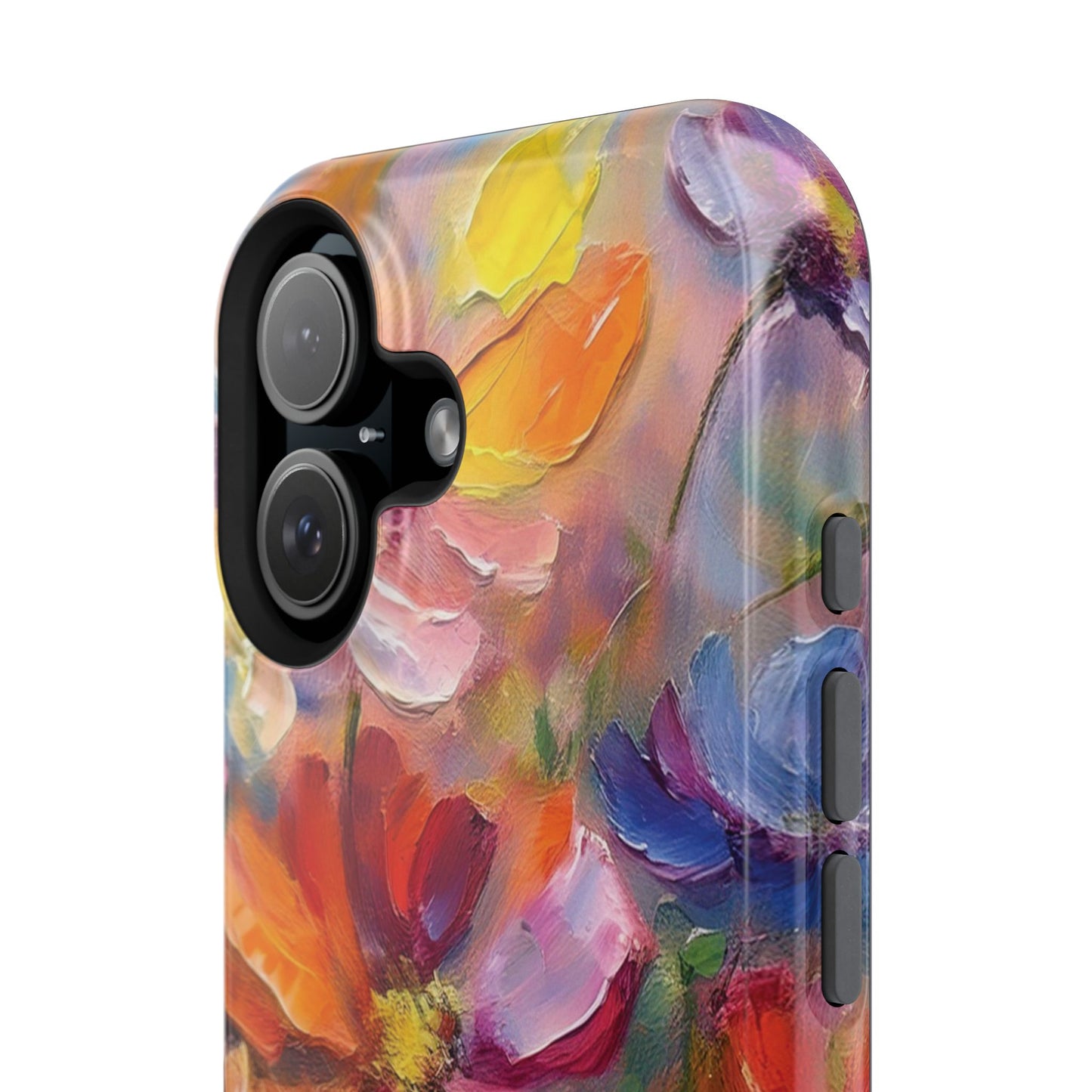 Flower Pattern Phone Case | 70s Retro | Cover for iPhone 16 15 14 13 12 SE Max Pro - Samsung Galaxy S Series - Flower Drawing