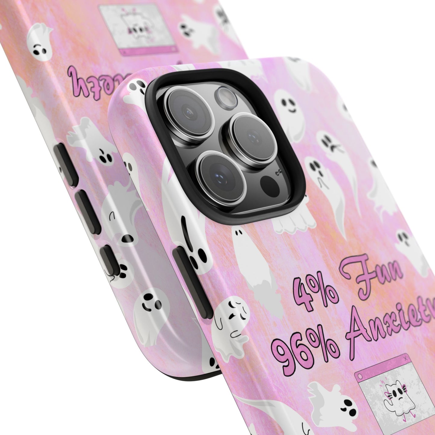 96 Anxiety Phone Case | Spooky Ghosts Halloween Case for iPhone 16 and More - Samsung