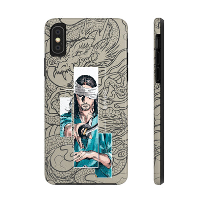 Samurai Anime Manga-Inspired iPhone Case – Musashi Design for iPhone 16-7 & Samsung