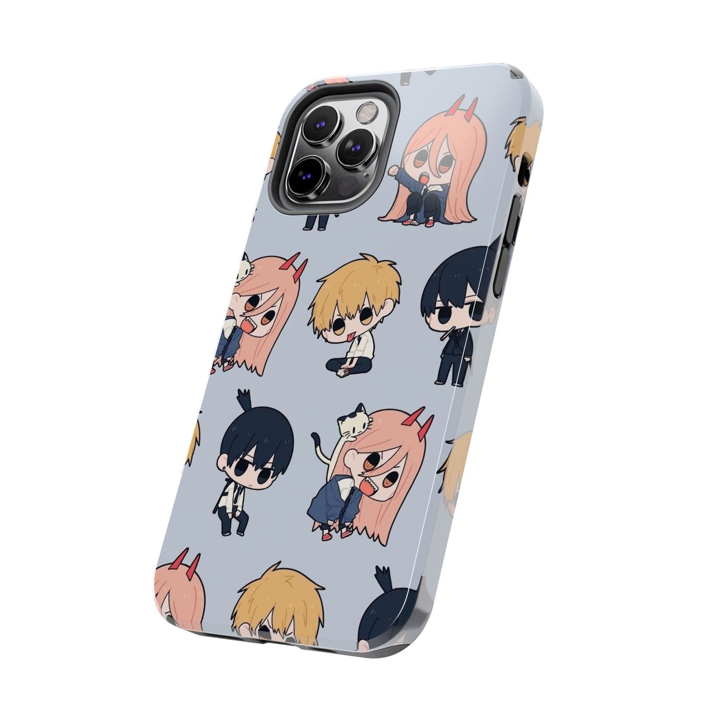 Anime Manga-Inspired Power and Denji iPhone Case for iPhone 16 and Samsung – Chainsaw Man Design