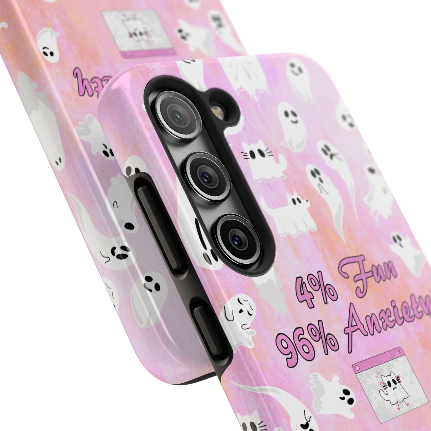 96 Anxiety Phone Case | Spooky Ghosts Halloween Case for iPhone 16 and More - Samsung