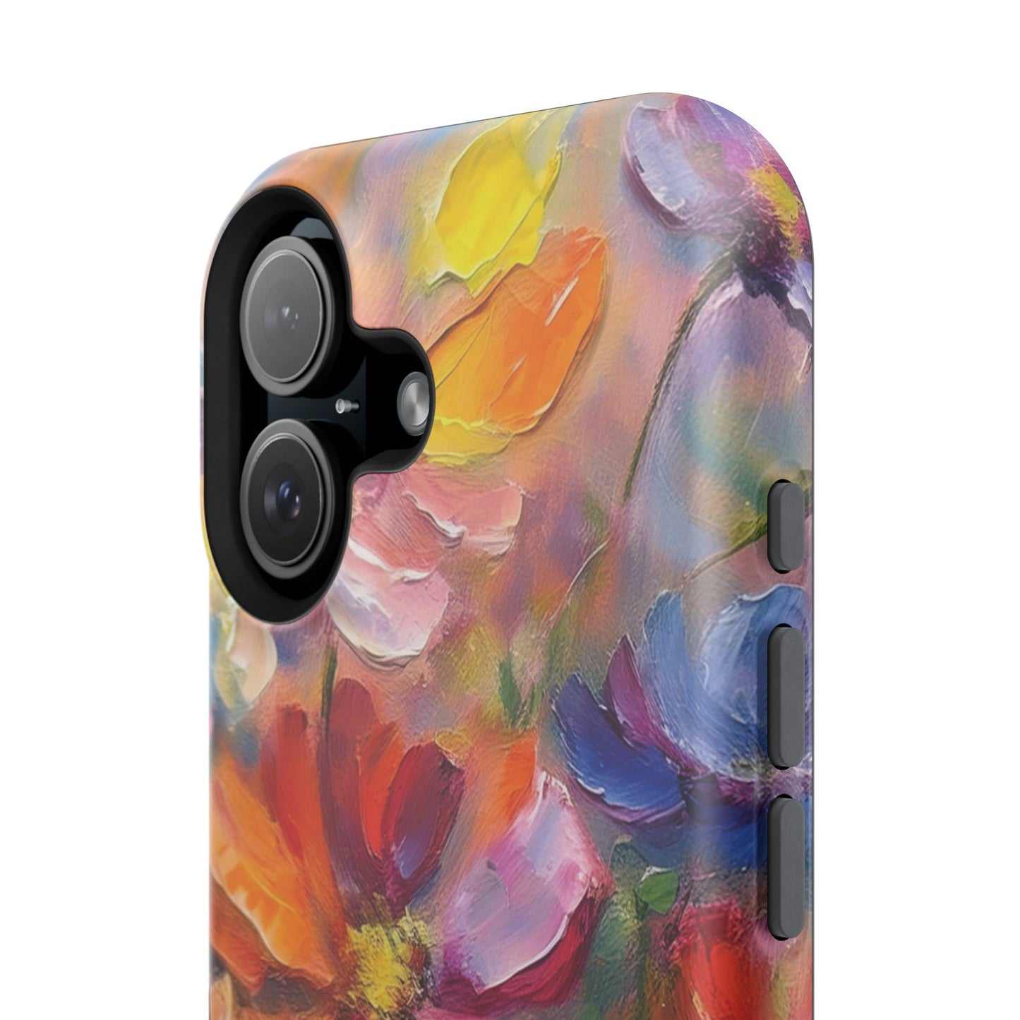 Flower Pattern Phone Case | 70s Retro | Cover for iPhone 16 15 14 13 12 SE Max Pro - Samsung Galaxy S Series - Flower Drawing