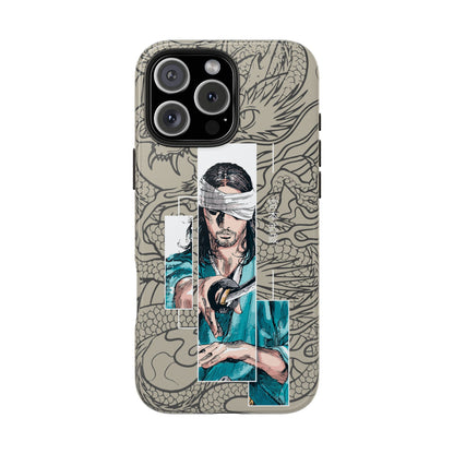 Samurai Anime Manga-Inspired iPhone Case – Musashi Design for iPhone 16-7 & Samsung