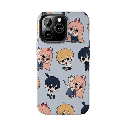 Anime Manga-Inspired Power and Denji iPhone Case for iPhone 16 and Samsung – Chainsaw Man Design