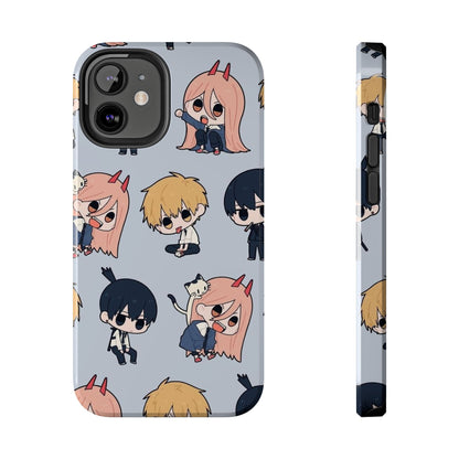 Anime Manga-Inspired Power and Denji iPhone Case for iPhone 16 and Samsung – Chainsaw Man Design