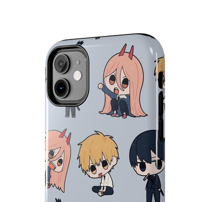 Anime Manga-Inspired Power and Denji iPhone Case for iPhone 16 and Samsung – Chainsaw Man Design